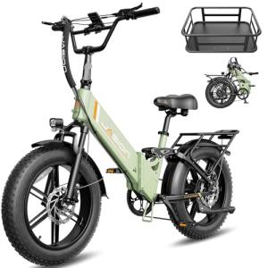 Jasion X-Hunter ST Folding Electric Bike, 20" Fat Tires