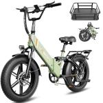 Jasion X-Hunter ST Folding Electric Bike, 20" Fat Tires