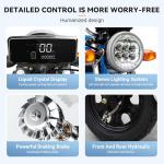 60-70Km Electric Cargo Tricycle Truck Simple Tricycle,1000W 60V 45Ah Large Capacity Battery,Load Capacity 1100Lbs