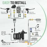 BAFANG Mid Drive Kit BBS02B/BBS-HD 500W 750W 1000W Mid Motor CAN Bus Electric Bike Conversion Kit with VD03 Display & Battery Optional Custom Ebike Conversion Kit