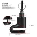 UP Security Disc Brake Lock for Motorcycle Accessories Heavy Duty Bike Bicycle Anti Theft Lock Compact Electric Scooter Ebike Powersports Wheel Hover Disc Locks (Red)