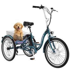 MOONCOOL Electric Tricycle for Adults, 350W/500W