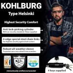 KOHLBURG Heavy Duty 4ft Security Chain Lock
