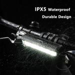 OFFBONDAGE Bike Light Bar for Ebike, 1400 Lumens Super Bright Front Light with 4000mAh Rechargeable Battery, IPX5 Waterproof, 5 Modes Bicycle Headlight for Mountain Bike, Night Riding, Cycling