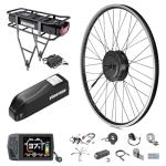 BAFANG 48V500W Front Hub Motor Kit 26"/700C Front Wheel Electric Bike Conversion kit Ebike Conversion Kit with Battery& Display(Optional)