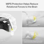 UNIT 1 Aura Smart E-Bike Helmet with MIPS Safety - NTA-8776 Certified for 28mph - Integrated 500 Lumen LED Lights, Crash Detection, Turn Signals and Automatic Brake Light - Blackbird, Medium