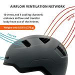 XNITO Bike Helmet with LED Lights - Urban Bicycle Helmet for Adults, Men & Women - CPSC & NTA-8776 Dual Certified - Class 3 E-Bikes, Scooters, Onewheel, Commuter, Mountain