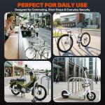 Sportneer Bike Lock - 16mm Shackle Heavy Duty Anti Theft Bike U Lock with 3 Keys - Bicycle U-Locks with Sturdy Mounting Bracket for Bike Scooter Gate, Size 8.7''x5.9'', Weight 2.45lbs