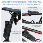 Homieway Heavy Duty Folding Bike Chain Lock