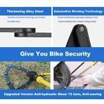 Portable Heavy-Duty Folding Bike Lock with Keys