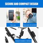Portable Heavy-Duty Folding Bike Lock with Keys