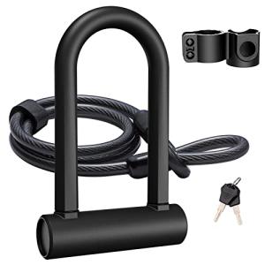 WERPOWER Heavy Duty U Lock with Security Cable