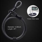WERPOWER Heavy Duty U Lock with Security Cable