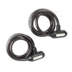 Kwikset Keyed Bicycle Cable Lock 2-Pack