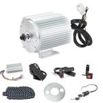 High Speed Brushless DC Motor Kits 2000W 60V Electric Gokart Motor 4250RPM Rated Mid Motors with Controller Pedal Throttle for E-Scooter Dirt Bike Motorcycle