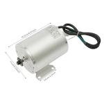 GSHIOIO 48V 2000W Brushless DC Motor Kit with 33A 15 Mosfet Controller 4300rpm Go Kart Brushless DC Motor Kit LCD Display Screen 3-Speed Throttle & Pedal for Electric Scooter Motorcycle E-Bike
