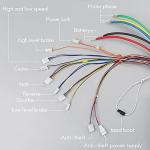 High Speed Brushless DC Motor Kits 2000W 60V Electric Gokart Motor 4250RPM Rated Mid Motors with Controller Pedal Throttle for E-Scooter Dirt Bike Motorcycle