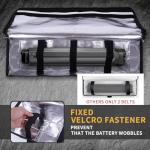 LEFHODA Fireproof E-Bike Battery Bag Case with 6-Layer Protection Up to 1400°C, Waterproof & Explosion-Proof, Large Capacity Lipo Safe Bag for Storage, Transport & Charging