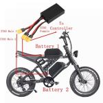 SZWEDI 40A Dual Battery Balancer for 750W/1000W Electric Bike Two Battery Discharge Converter for Ebike Extend Capacity