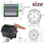 72V Motor Kit 5000W Electric Dirt Bike Motor 6800RPM-Electric Motor for Go Kart 60A with Fardriver Controller, Electric Motor Kit for Bicycle 8.5N.M for Razor Upgrade Kit Pedal Throttle