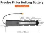 Hailong Battery Holder Base Plate for eBike (5-PIN Bladed Prongs with 3 Holes)