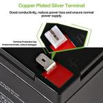 WEIZE 12 Volt 12 Ah Rechargeable Battery with F2 Terminals, Sealed Lead Acid (SLA) AGM Deep Cycle Battery Replaces BP12-12,GP12120,GS12V12AH,6-DW-12, 2 Pack