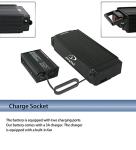 Joyisi Ebike Battery 52V 20AH for 100W to 1800W Bike Motor, Lithium Ion Ebike Battery Pack for Bafang and Other Motor