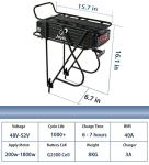Joyisi Ebike Battery 52V 20AH for 100W to 1800W Bike Motor, Lithium Ion Ebike Battery Pack for Bafang and Other Motor