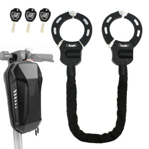 Scooter Lock,Scooter Locks Anti Theft with Scooter Bag,35.8 inch Heavy Duty Electric Scooter Locks,with 3 Key,Bike Locks High Security,Lock for Electric Scooter,E-Bikes,Motorcycles