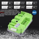 Electric DC Motor 72V 3000W Motor Kit with 48V-72V Brushless Controller and Half Twist Throttle for Go-Karts Programmable Brushless Controller with Temperature Sensing Function (72V 3000W)