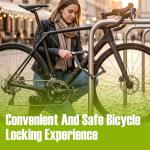 Folding Bike Lock, Compact, Lightweight, Foldable Bicycle Lock with 2 Keys and Mount for E-Bikes, Scooters, Bicycles. Multipurpose Heavy-Duty Foldable Lock to Secure Various Items