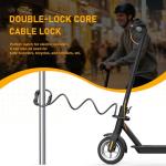 Honszex Electric Scooter Lock, Bike Lock, Cable Lock with 5-Digit Combination, Double Cable Locks Anti-Theft 41 Inch for Electric Scooter, Bike, Bicycle, Electric Scooter Accessories