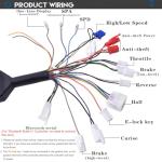 72V 3000W Brushless Motor Kit Max 6700RPM Temperature Sensing Electric DC Motor with 80A 72V Fardriver Controller for Go Kart Electric Motor, Electric Scooter Motorcycle DIY Part(3KW no Bracket)