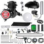 IMAYCC 80cc Bicycle Engine Kit 2 Stroke Motorized Bike Motor Conversion Kit Fit for 26-28" Bikes(80CC Black)