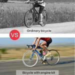 IMAYCC 80cc Bicycle Engine Kit 2 Stroke Motorized Bike Motor Conversion Kit Fit for 26-28" Bikes(80CC Black)