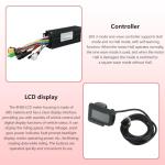 Electric Bike Controller LCD Display Kit, 24V 36V 48V 1000W 1500W 30A 3 Mode Sine Controller LCD Display Kit for Electric Bike Scooter