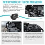 Varstrom Mid Drive Kit for Ebike - Tong-Sheng TSD-Z*-2B TSDZ16 48V 500W 750W 1000W Mid Motor with LCD Display, Torque Sensored Electric Bike Conversion Kit