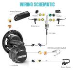 Varstrom Mid Drive Kit for Ebike - Tong-Sheng TSD-Z*-2B TSDZ16 48V 500W 750W 1000W Mid Motor with LCD Display, Torque Sensored Electric Bike Conversion Kit