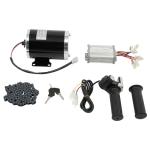 48V 1000W Brushed Motor Kit, Electric Dc Motor Kits 3000rpm with 26A Infinitely Adjustable Speed Controller Throttles with LED Display for Scooters Go Karts Motorized Bicycle E-Bike