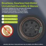 Varstrom 1000W/1500W Ebike Conversion Kit – 48V Front/Rear Wheel Hub Motor Kit for 26"/27.5"/700C Electric Bike, Disc-Brake, Optional Battery & LCD Display for Mountain City Road Bike