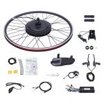 KONKENIE 700C 48V 1000W E-Bike Conversion Kit 28"/29" Front/Rear Wheel E-Bike Cycling Hub Conversion w/Display Brushless Gearless Motor Set for DIY Road Mountain Bike Converting Black (Front Wheel)