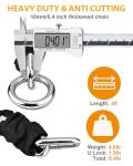 NDakter Motorcycle Chain Locks, Heavy Duty Anti Theft - 18mm Shackle, 4FT x 10mm Thickness Security Chain, Bike U Lock with 3 Keys for Ebike, Escooter, Moped and Gate