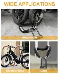 NDakter Motorcycle Chain Locks, Heavy Duty Anti Theft - 18mm Shackle, 4FT x 10mm Thickness Security Chain, Bike U Lock with 3 Keys for Ebike, Escooter, Moped and Gate