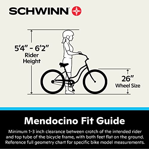 Schwinn Mendocino Lightweight Electric Cruiser Bike, 26-Inch Wheels