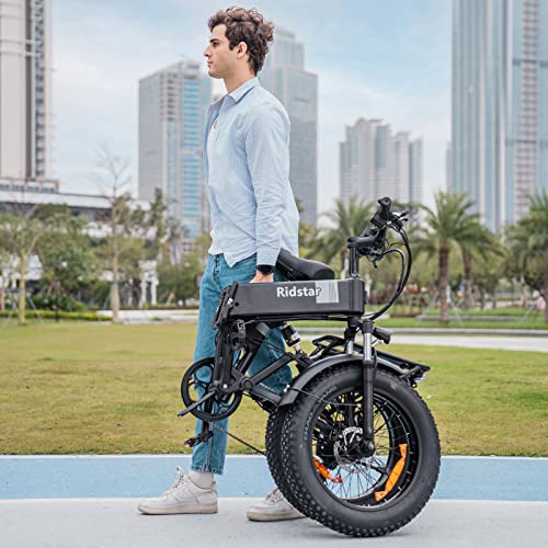 Ridstar Foldable Electric Bike: 1000W, 20'' Fat Tire