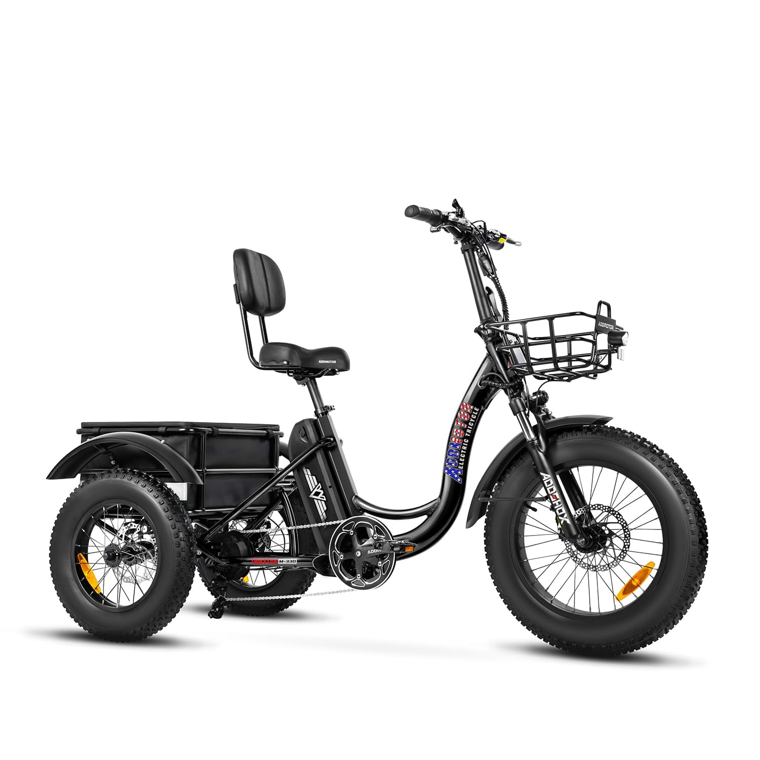 Addmotor Step-Thru Electric Trike, Fat Tire Tricycle