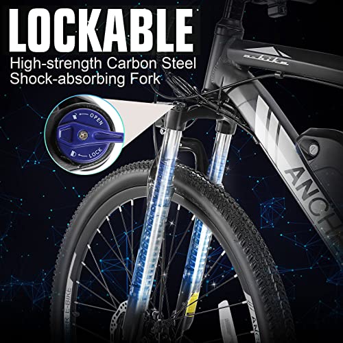 ANCHEER 500W E-Bike 27.5'' Commuter/Mountain, 48V 10.4Ah, 21G Speed