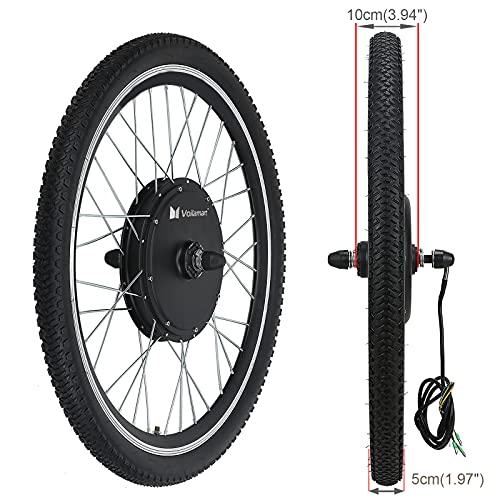 Voilamart 26" Front Wheel 48V 1000W Electric Bike Conversion