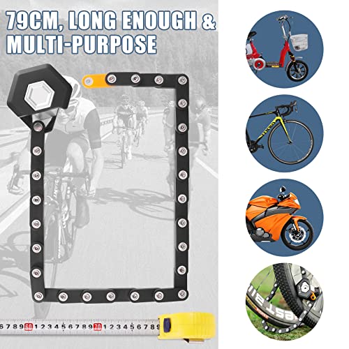 Folding Alloy Bike Lock - Compact, Lightweight, Mountable