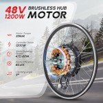 48V 1200W Electric Bike Conversion Kit 26